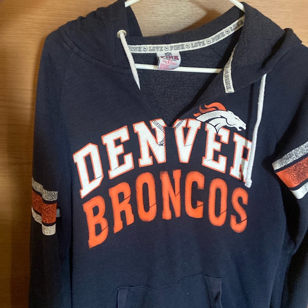 Pink Broncos hoody